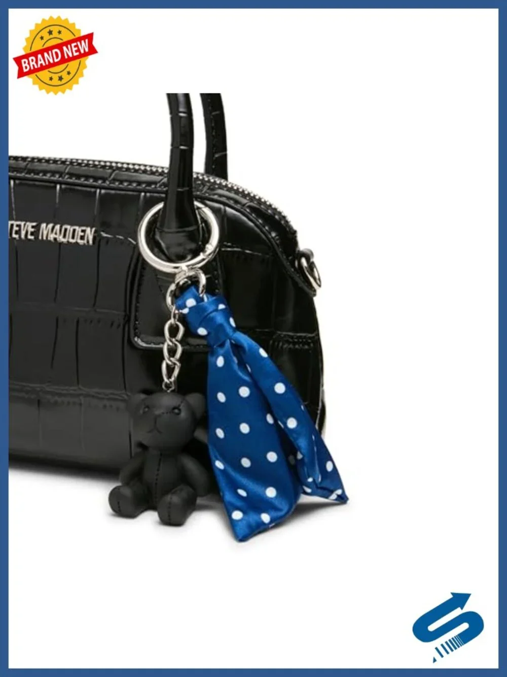 Small Dome Crossbody Bag With Detachable Scarf